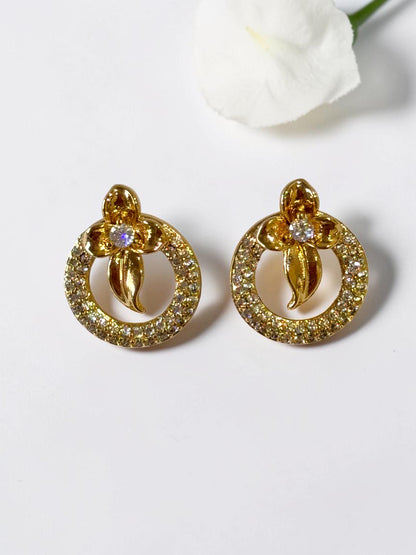 GOLDEN FLORAL ARIZONY EARRINGS