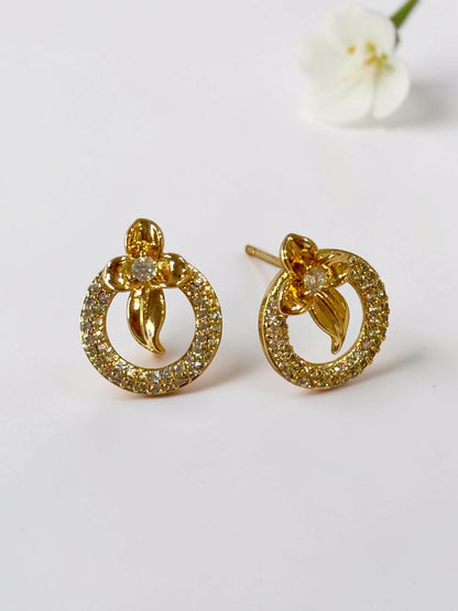 GOLDEN FLORAL ARIZONY EARRINGS