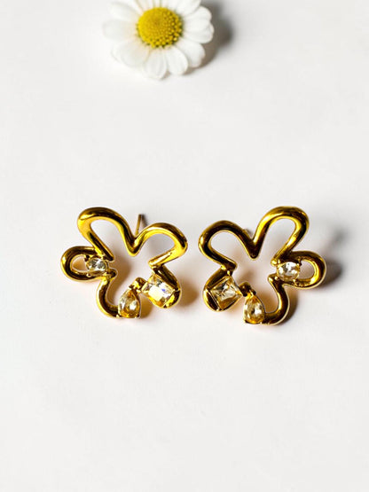 GOLDEN FLORAL ELIZA EARRINGS