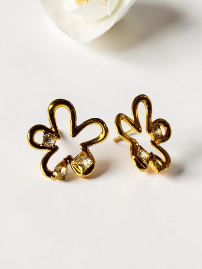 GOLDEN FLORAL ELIZA EARRINGS