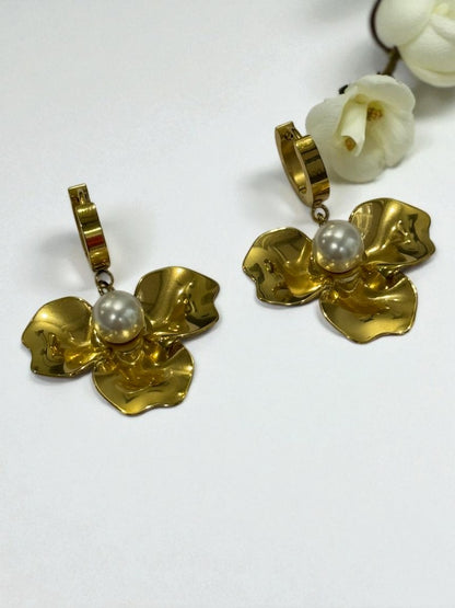 GOLDEN FLOWER BYRONAX EARRINGS