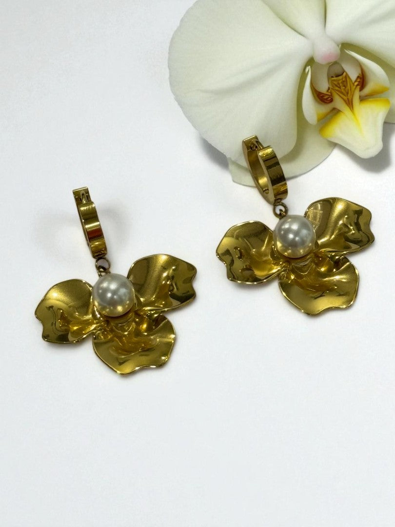 GOLDEN FLOWER BYRONAX EARRINGS