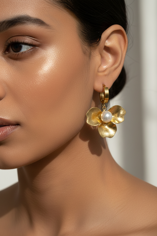 GOLDEN FLOWER BYRONAX EARRINGS