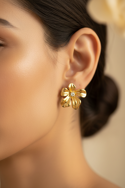 GOLDEN FLOWER CAMPBELL EARRINGS