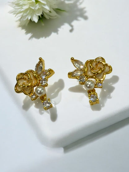 GOLDEN FLOWER LAWSONIE EARRINGS