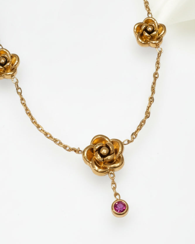 GOLDEN FLOWER LUNACY NECKLACE