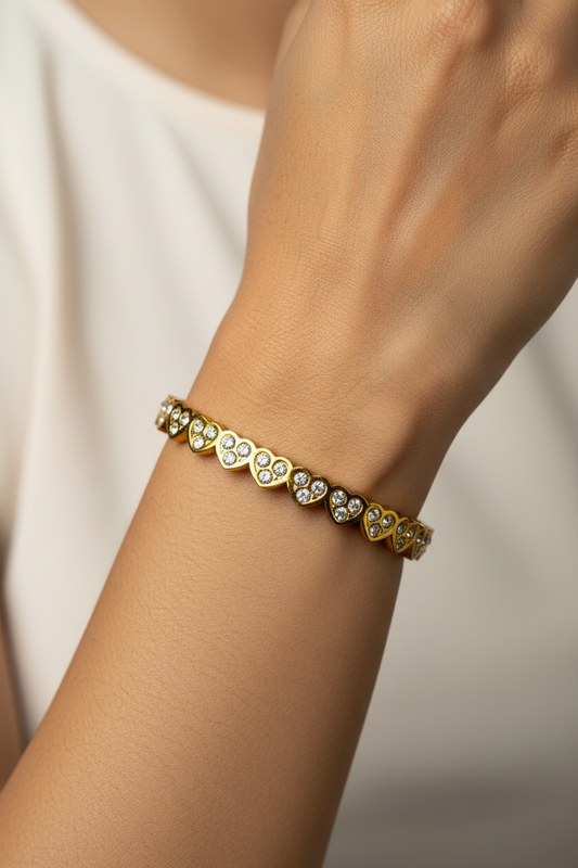 GOLDEN HEART NANCY BRACELET