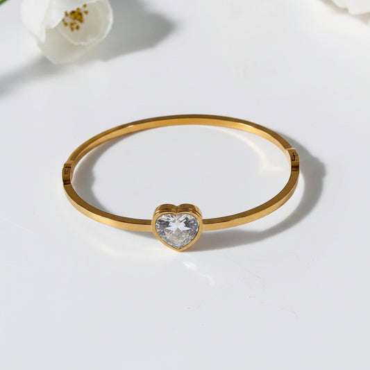 GOLDEN HEART STONE MYLIE BRACELET