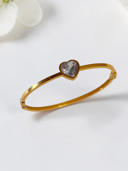 GOLDEN HEART STONE MYLIE BRACELET
