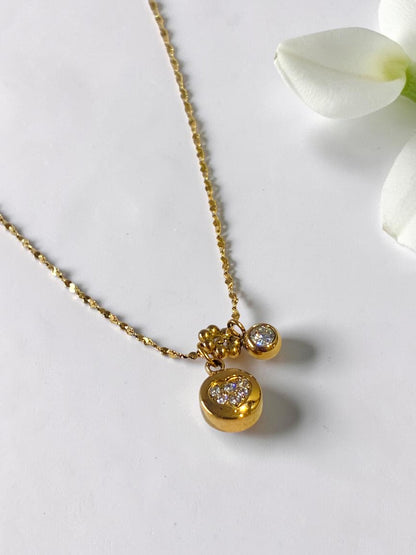 GOLDEN HEART VRLIEC NECKLACE