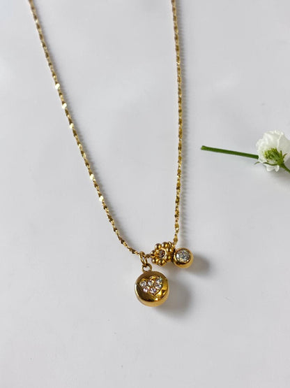 GOLDEN HEART VRLIEC NECKLACE