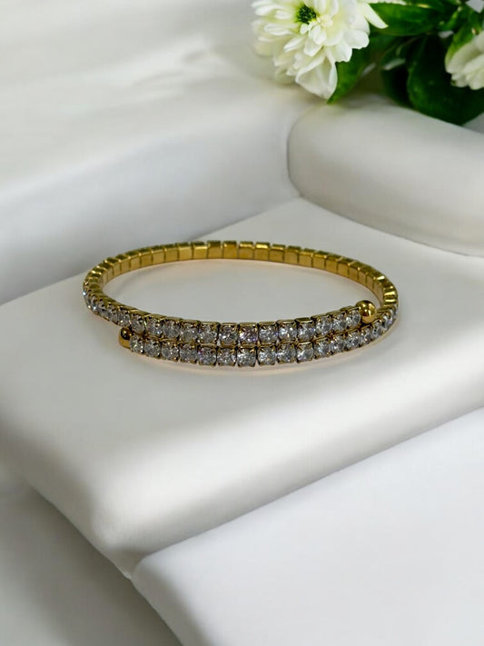 SPARKLING BANGLE BRACELET FOR WOMENS-WATERPROOF& ANTI TARNISH