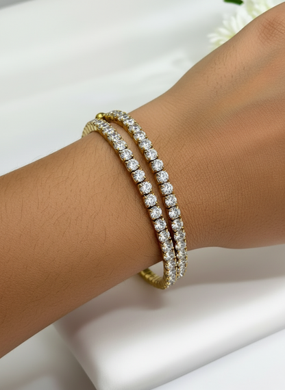 SPARKLING BANGLE BRACELET FOR WOMENS-WATERPROOF& ANTI TARNISH