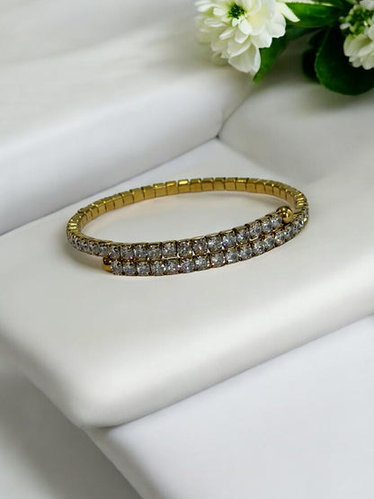 SPARKLING BANGLE BRACELET FOR WOMENS-WATERPROOF& ANTI TARNISH
