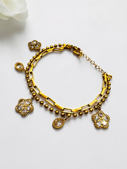 GOLDEN LAYERED AALIYAH BRACELET