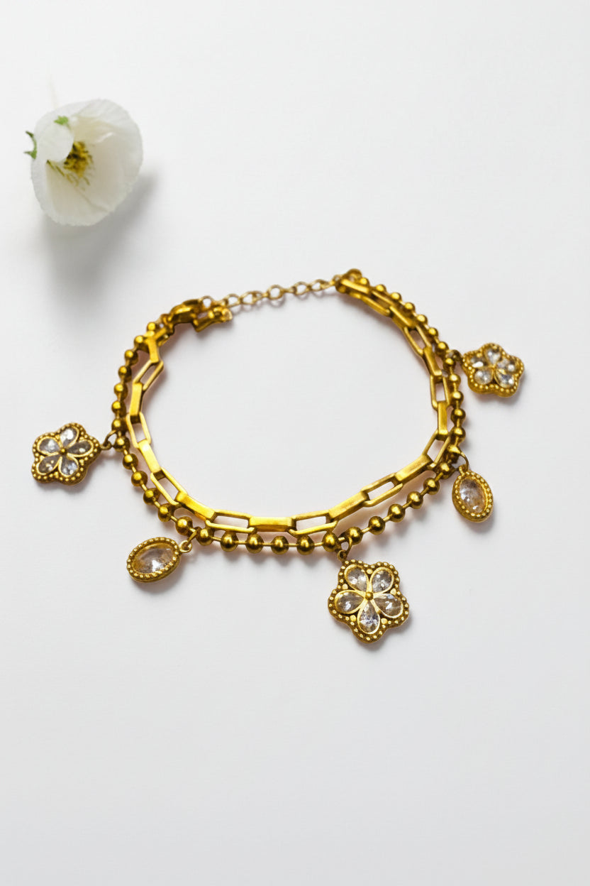 GOLDEN LAYERED AALIYAH BRACELET