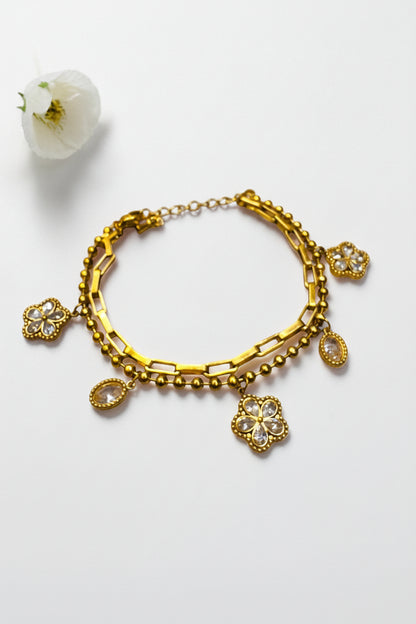 GOLDEN LAYERED AALIYAH BRACELET