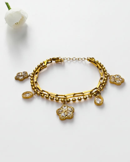 GOLDEN LAYERED AALIYAH BRACELET