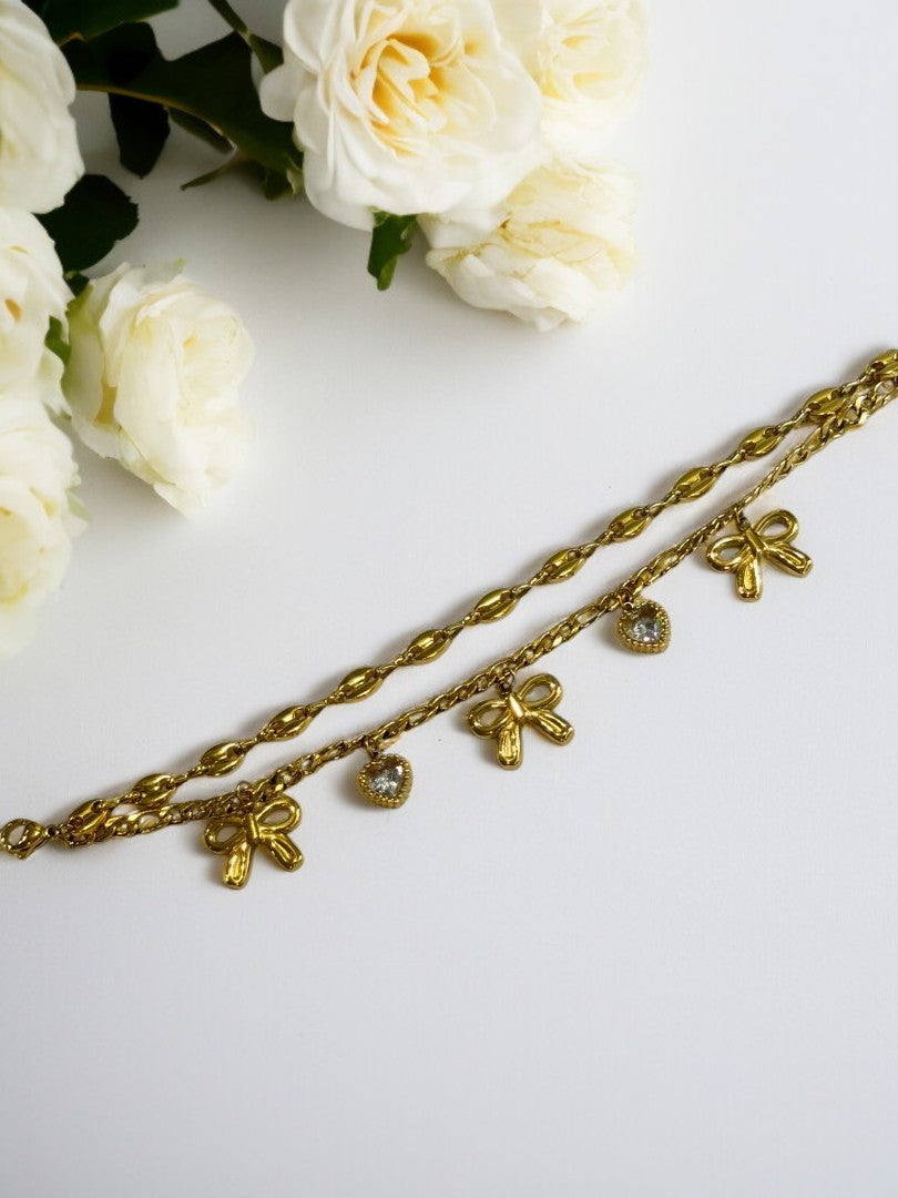 GOLDEN LAYERED CHARM GRANTEY BRACELET