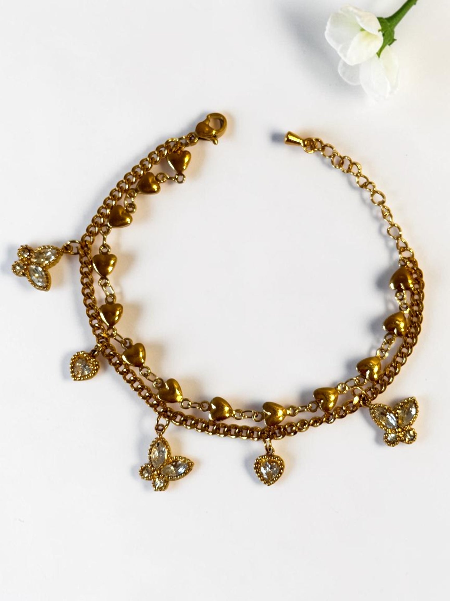GOLDEN LAYERED DAIZY BRACELET
