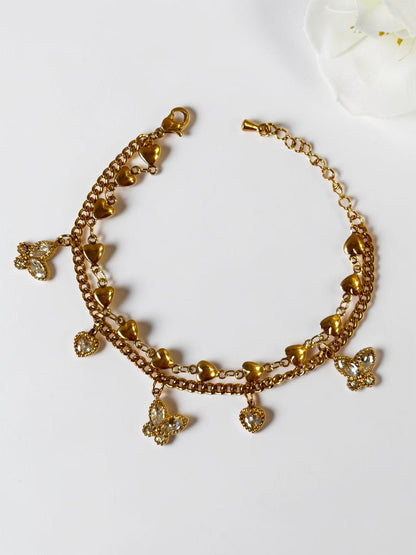 GOLDEN LAYERED DAIZY BRACELET