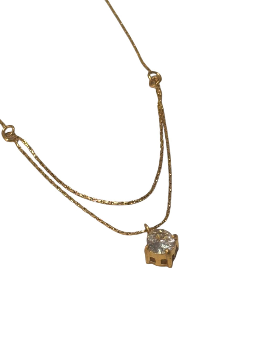 GOLDEN LAYERED DIAMOND EDRIC NECKLACE