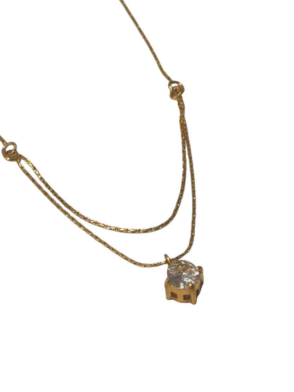 GOLDEN LAYERED DIAMOND EDRIC NECKLACE