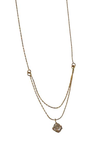 GOLDEN LAYERED DIAMOND EDRIC NECKLACE