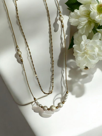 GOLDEN LAYERED PEDRIE NECKLACE