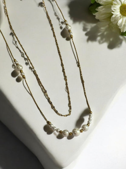 GOLDEN LAYERED PEDRIE NECKLACE