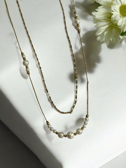 GOLDEN LAYERED PEDRIE NECKLACE