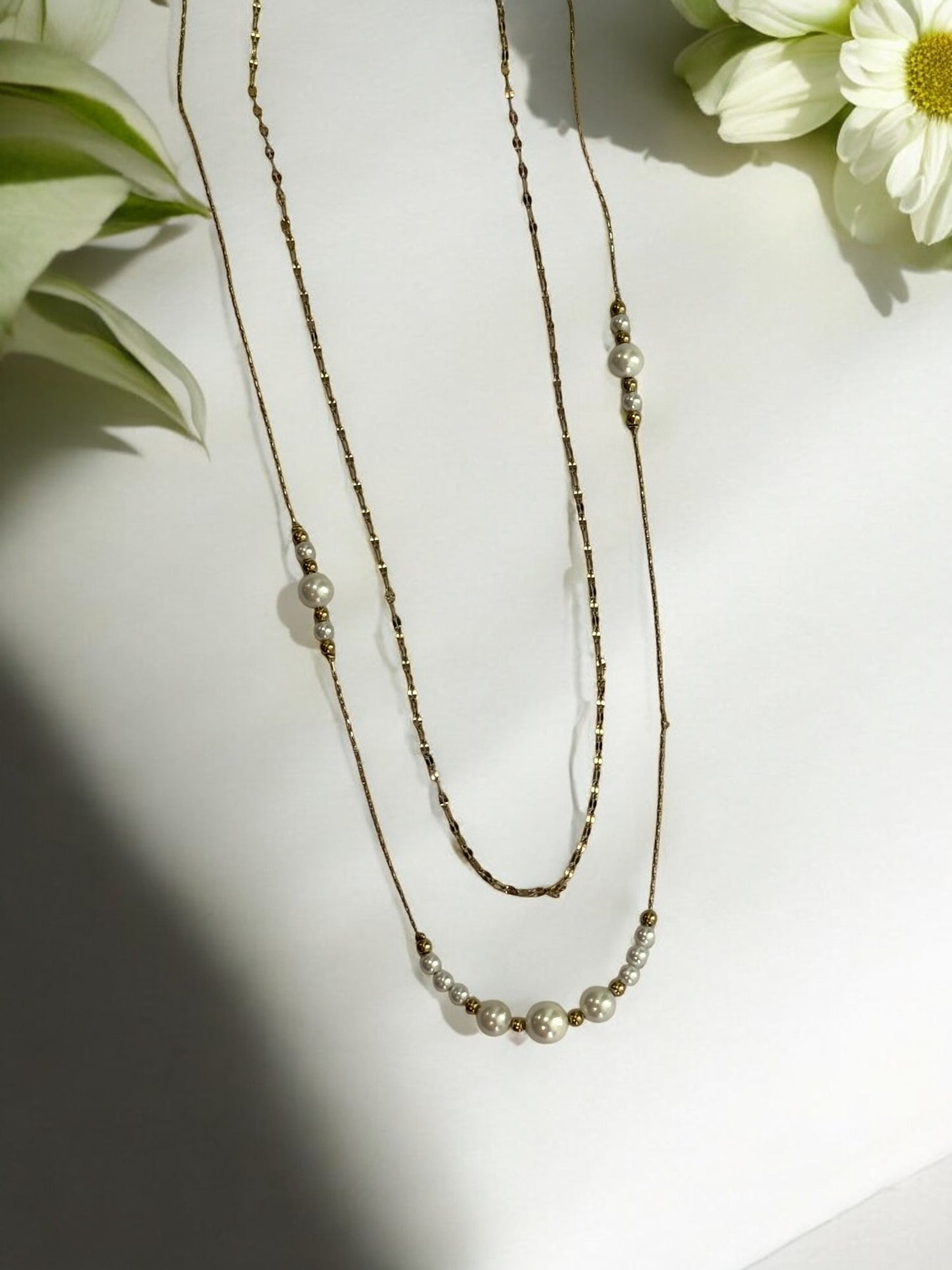 GOLDEN LAYERED PEDRIE NECKLACE