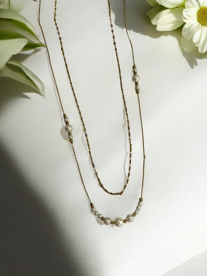 GOLDEN LAYERED PEDRIE NECKLACE