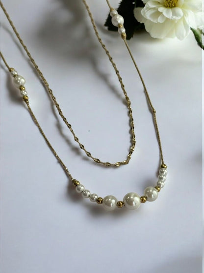 GOLDEN LAYERED PEDRIE NECKLACE