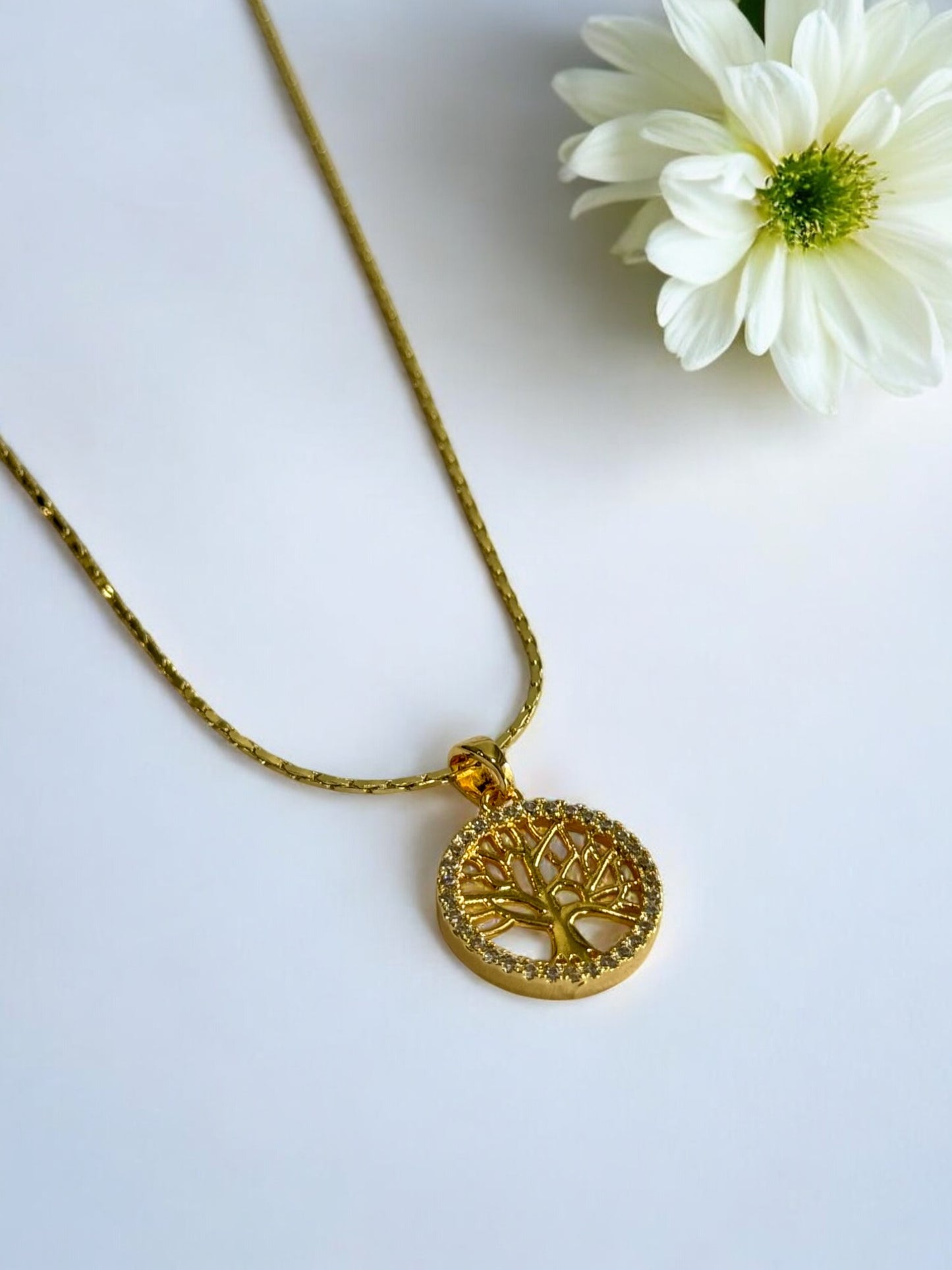 GOLDEN LIFE OF TREE EZRAH NECKLACE