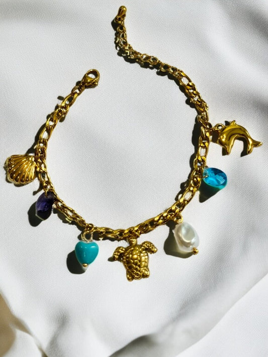GOLDEN OCEAN CHARM JAJIEL BRACELET