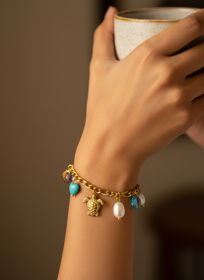 GOLDEN OCEAN CHARM JAJIEL BRACELET