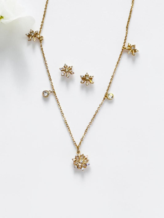 GOLDEN PAISLEY NECKLACE SET