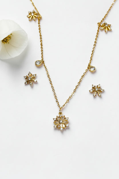 GOLDEN PAISLEY NECKLACE SET