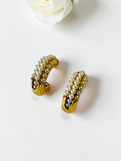 GOLDEN PEARL NEVA EARRINGS