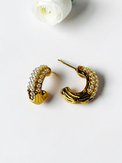 GOLDEN PEARL NEVA EARRINGS