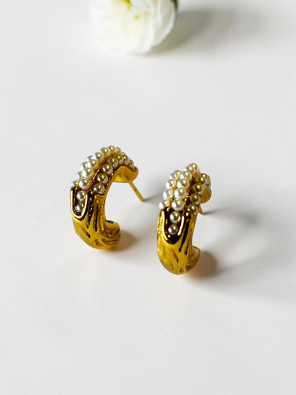 GOLDEN PEARL NEVA EARRINGS
