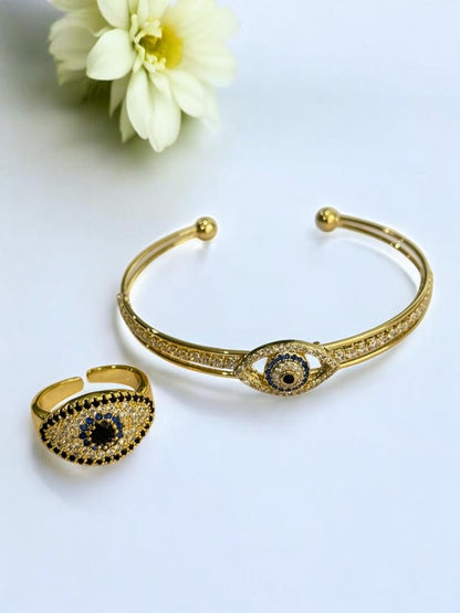 GOLDEN RAYLAN BRACELET AND RING (COMBO)