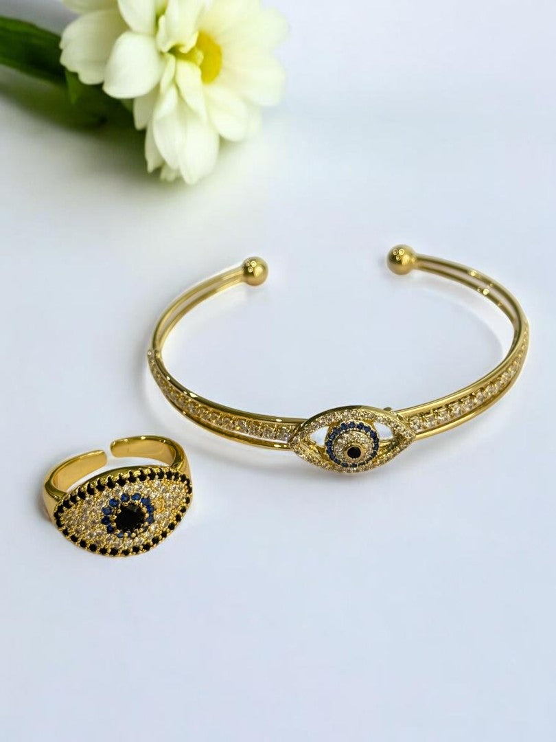 GOLDEN RAYLAN BRACELET AND RING (COMBO)
