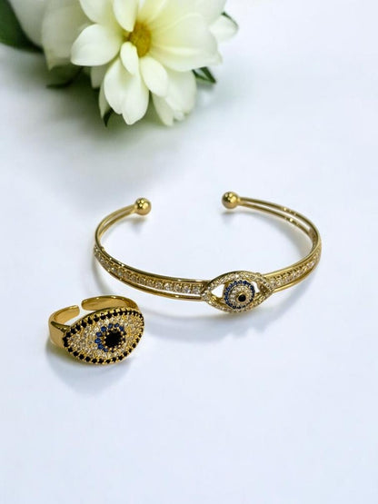 GOLDEN RAYLAN BRACELET AND RING (COMBO)