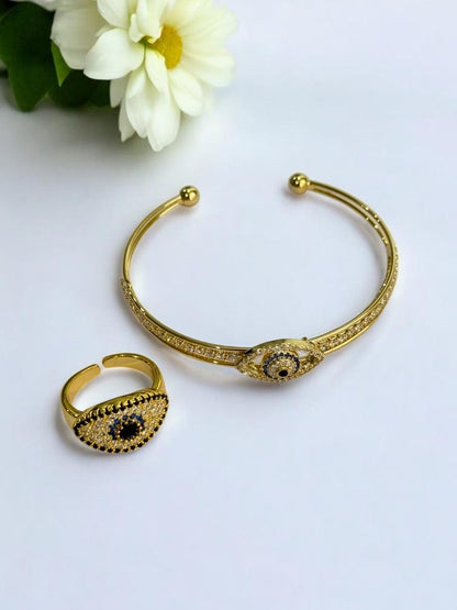 GOLDEN RAYLAN BRACELET AND RING (COMBO)