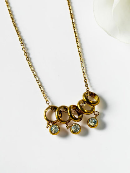 GOLDEN RINGS HATTIE NECKLACE