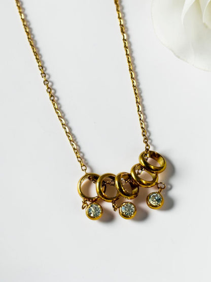 GOLDEN RINGS HATTIE NECKLACE
