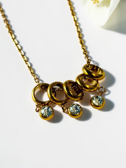 GOLDEN RINGS HATTIE NECKLACE