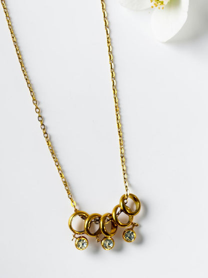GOLDEN RINGS HATTIE NECKLACE